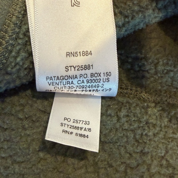 Patagonia Men's Better Sweater Fleece Vest Olive - Large - Picture 6 of 6